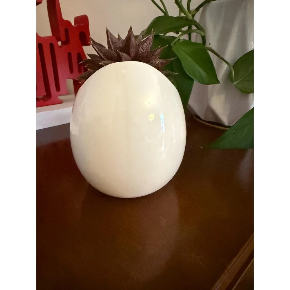 White Ceramic Cat Planter | Cat Lady Box Collectible